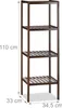 relaxdays 10020915_0 relaxdays   Badregal dunkelbraun 4 Podgląd zdjęcia produktu 3