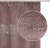 A close-up view of a pink velvet curtain with scattered silver crystals, showing the texture and detail of the embellishments. Podgląd zdjęcia produktu