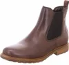 A single brown leather bootie is shown against a white background. Produktbild-Vorschau
