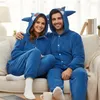 Pyjama Onesie Kigurumi Kostüm für Erwachsene Blau Gengar Produktbild-Vorschau 2