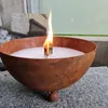 Schwabenfire Kleine Edelrost Outdoorkerze mit Dauerdocht Produktbild-Vorschau 5
