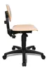 A side view of an office chair with a wooden seat and backrest, on a white background. Anteprima dell’immagine prodotto