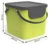 Rotho Mülltrennsystem 40L Albula - Mülleimer 40,0 x 35,8 x Produktbild-Vorschau 4