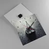 Wanduhr - Quadrat - Glasuhr - Box Handschuhe Symbol - Produktbild-Vorschau 2