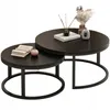 Two round coffee tables stacked on a white background. Náhľad obrázku produktu