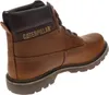 A single brown Caterpillar work boot is shown from a side-angle against a white background. Produktbild-Vorschau