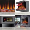 Elektro-Wandkamin Luciano, 2 Heizstufen, Flammeneffekt, App Produktbild-Vorschau 4