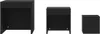 Three black nesting tables of varying sizes are arranged in a line against a white background. Náhled obrázku produktu