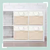 Relaxdays Aufbewahrungskorb, 4er Set, Leinen, mit Produktbild-Vorschau 3