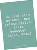 Mr. & Mrs. Panda Postkarte Spruch Mama Liebe - Meeresbrise Produktbild-Vorschau 1