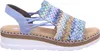 Rieker Damen Sandalette Blau/Bunt Voir les images du produit 30