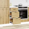 vidaXL Szafka kuchenna Porto Artisan z drewna dębowego Podgląd zdjęcia produktu 3