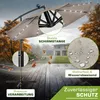 tillvex Alu Ampelschirm Cappuccino LED Solar Ø 300 cm mit Productafbeelding-voorbeeld 7