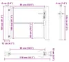 vidaXL Brama ogrodowa Czarna 110 x 105 cm Stal malowana Podgląd zdjęcia produktu 8