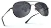 Schwarze Pilotenbrille Sonnenbrille Uni UV400 Schutz CAT 3 Produktbild-Vorschau 1