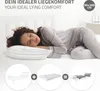 A woman sleeping on a bed, with diagrams showing the components of a bed. Náhľad obrázku produktu