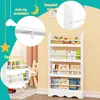 EUGAD Kinderregal mit 4 Ebenen, mit Kippsicherung, Weiß, Produktbild-Vorschau 4
