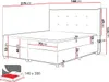 MIRJAN24 Boxspringbett Prato, Stilvoll Doppelbett, Modern Produktbild-Vorschau 3