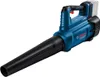 A blue and black cordless leaf blower is shown against a white background. Produktbild-Vorschau