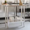 vidaXL Piano di lavoro per cucina 82,5x30x85 cm in acciaio Anteprima dell’immagine prodotto 2