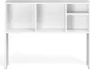 A white shelf unit with multiple compartments, shown against a white background. Náhled obrázku produktu