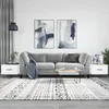 The Living Store Couchtische 2 Stk. Weiß 50x50x40 cm Produktbild-Vorschau 2