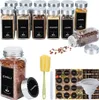 UISEBRT 12er Set Gewürzgläser mit Deckel - Vorratsgläser Produktbild-Vorschau 1