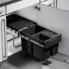 HAILO 3642731 Abfallsorter RAUMSPAR TANDEM 18/8/8/D schwarz Produktbild-Vorschau 4