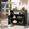 Armadio da giardino in rattan KOMFOTTEU, credenza con piano Anteprima dell’immagine prodotto 3