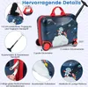 COSTWAY 2-dielny detský kufor + batoh, 12"+18" detský vozík Náhľad obrázku produktu 5