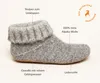 Gottstein Knit Boot Alpaka Uni Hüttenschuhe aus Alpakawolle Produktbild-Vorschau 10