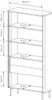 A diagram showing the dimensions of a bookshelf. Produktbild-Vorschau