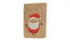 A Christmas-themed jute sack with a Santa Claus design. Produktbild-Vorschau