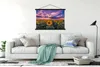 MuchoWow® Textilposter Blumen - Himmel - Lila - Produktbild-Vorschau 3