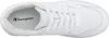 A top-down view of a white Champion sneaker. Podgląd zdjęcia produktu