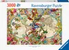 Puzzle 3000 elementów Flora i Fauna. Mapa Świata Podgląd zdjęcia produktu 2