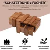 Truhla s pokladem a 2 tajnými přihrádkami - dřevěná Náhled obrázku produktu 3