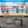 4 Stück Premium transparente stapelbare Acryl Briefablage, Produktbild-Vorschau 6