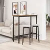 vidaXL Table vieux bois 100 x 40 x 100,5 cm Ingénierie bois Voir les images du produit 4