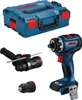 A set of Bosch power tools and accessories, including a drill, a drill bit holder, and a storage case. Voir les images du produit