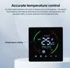 A black digital thermostat with a glowing display showing temperature and time, set against a light gray and white background. Náhled obrázku produktu