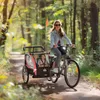 HOMCOM 2 in 1 Kinderfahrradanhänger, Kinderanhänger, Produktbild-Vorschau 2