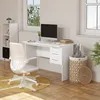 WOLTU Bürotisch, mit 3 Schubladen und Schloss, aus Holz, Produktbild-Vorschau 4