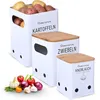 Homefortune 3er Set Kartoffel Aufbewahrungsbox – Produktbild-Vorschau 1