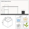 LECHUZA plantpot CANTO Stone 40 Low, zandbeige | Plantpot Productafbeelding-voorbeeld 28