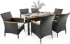 A dining set with a table and chairs on a white background. Náhľad obrázku produktu