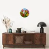 Wanduhr - Rund - Glasuhr - Tulpen Blumenstrauß Blumen Tau - Produktbild-Vorschau 7