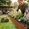 Lot de 15 m de bordure de pelouse en acier Corten AREBOS – Voir les images du produit 2