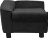 vidaXL Canapé pour chien noir 72x45x30 cm peluche Voir les images du produit 3