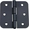 1 Gerollte Scharniere Kantige  75 x 75 mm Schwarz Produktbild-Vorschau 1